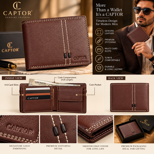 Captor Genuine Leather Wallet