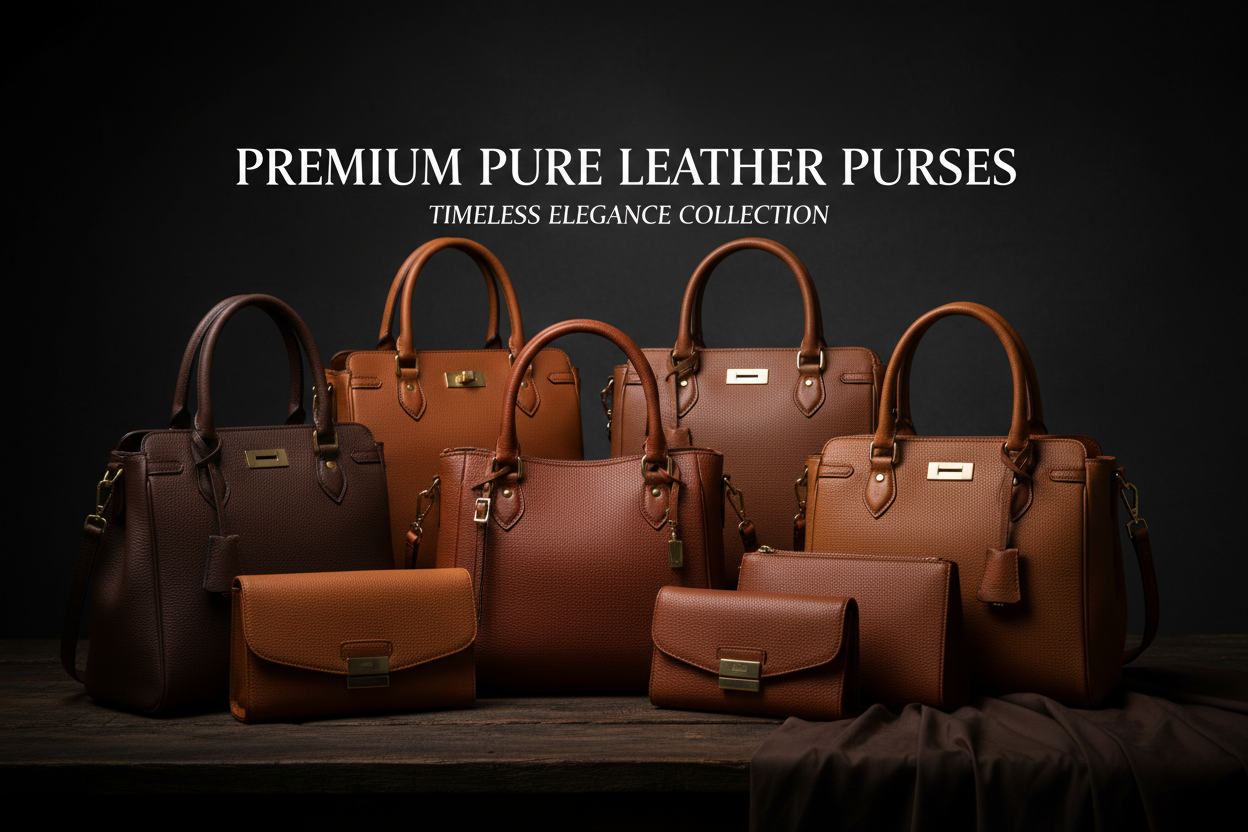 Ladies Pure Leather Collection Banner
