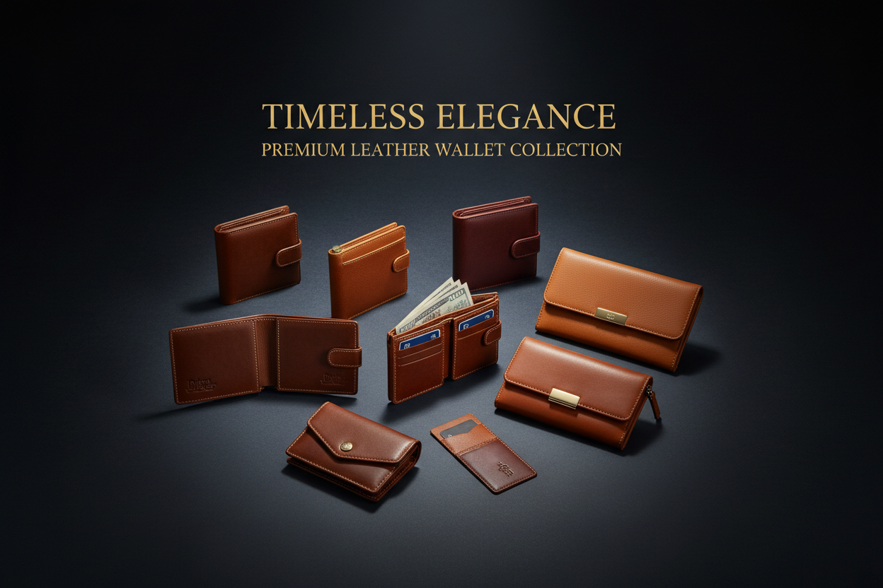 Leather Wallet Collection Banner